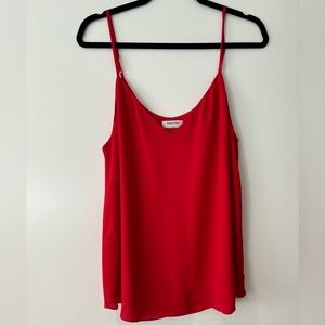 Babaton Chiffon Skinny Strap Tank Top
